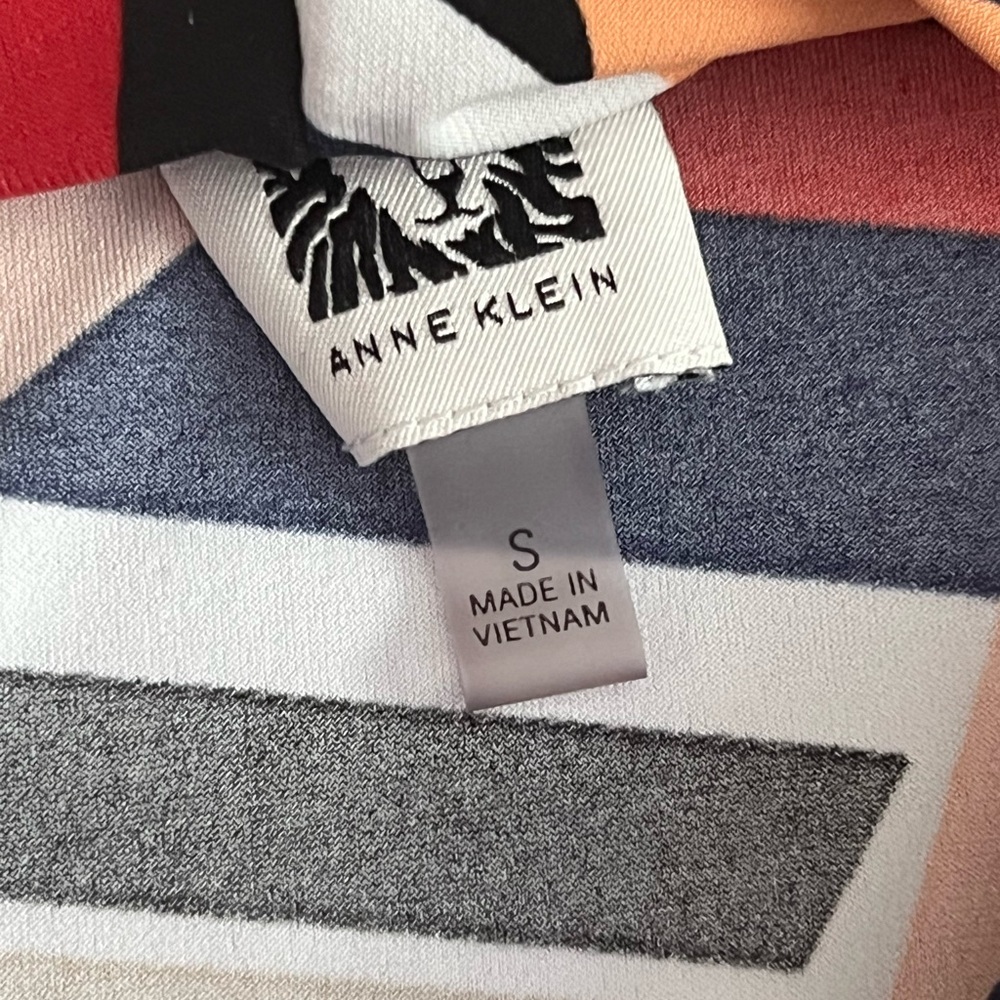 Anne Klein Colorful Geometric Blouse